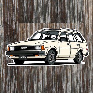 TOYOTA COROLLA 4th generation 1979-1983 Wagon Vinyl Sticker